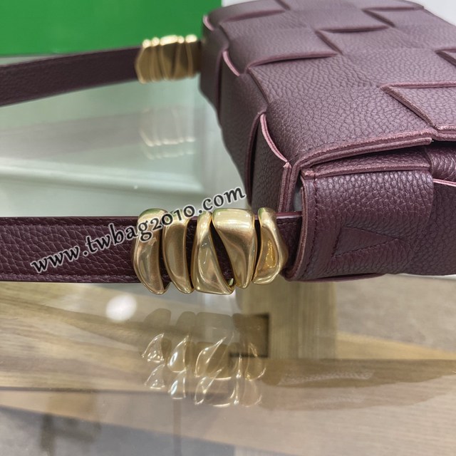 Bottega veneta高端女包 KF0017荔枝紋 寶緹嘉荔枝紋牛皮CASSETTE包包 BV經典款單肩斜挎包  gxz1267
